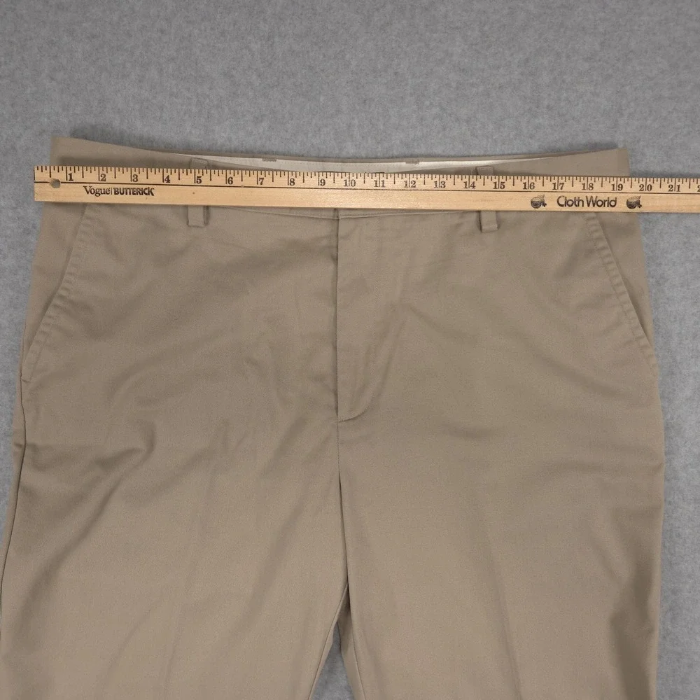 Dockers D3 Mens 38x29 Beige Khaki Flat Front Casual Chino Pants School